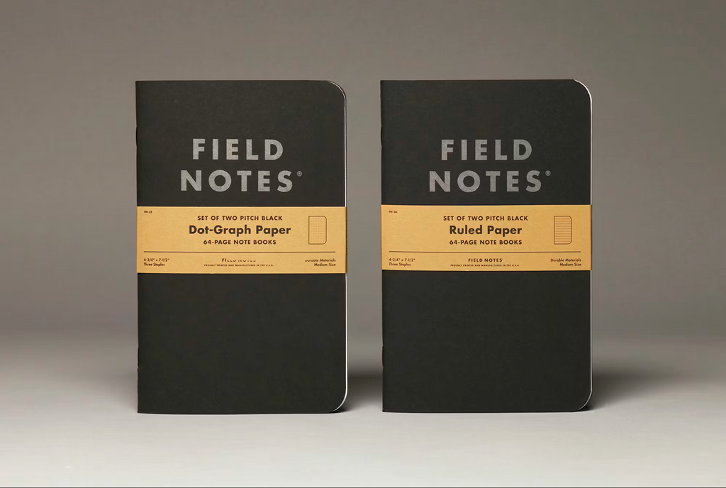 Field Notes Pitch Black Notebook