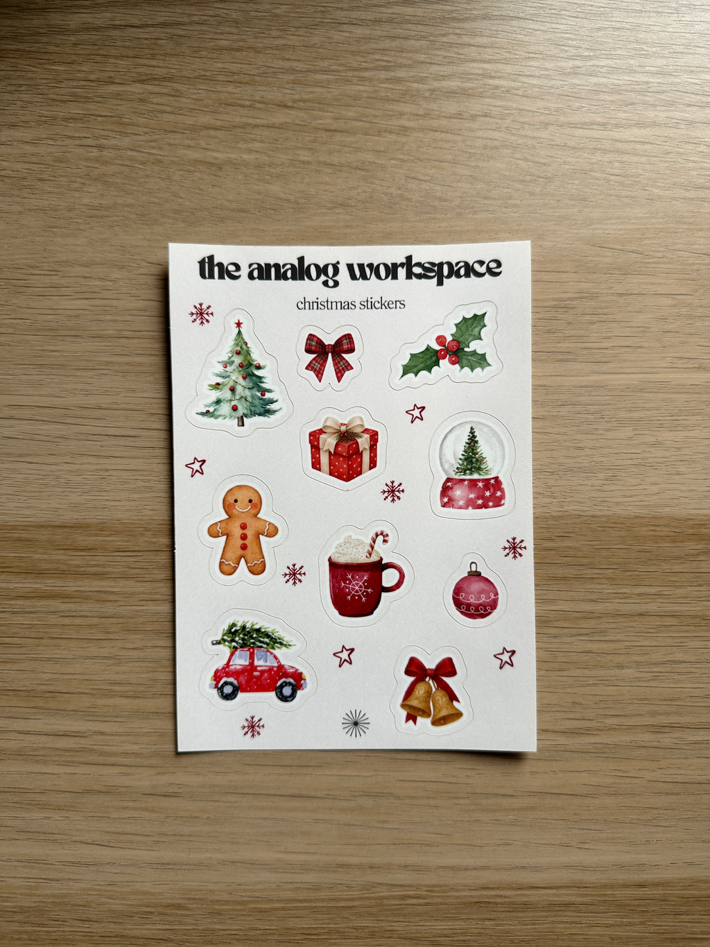 The Analog Workspace Christmas Stickers