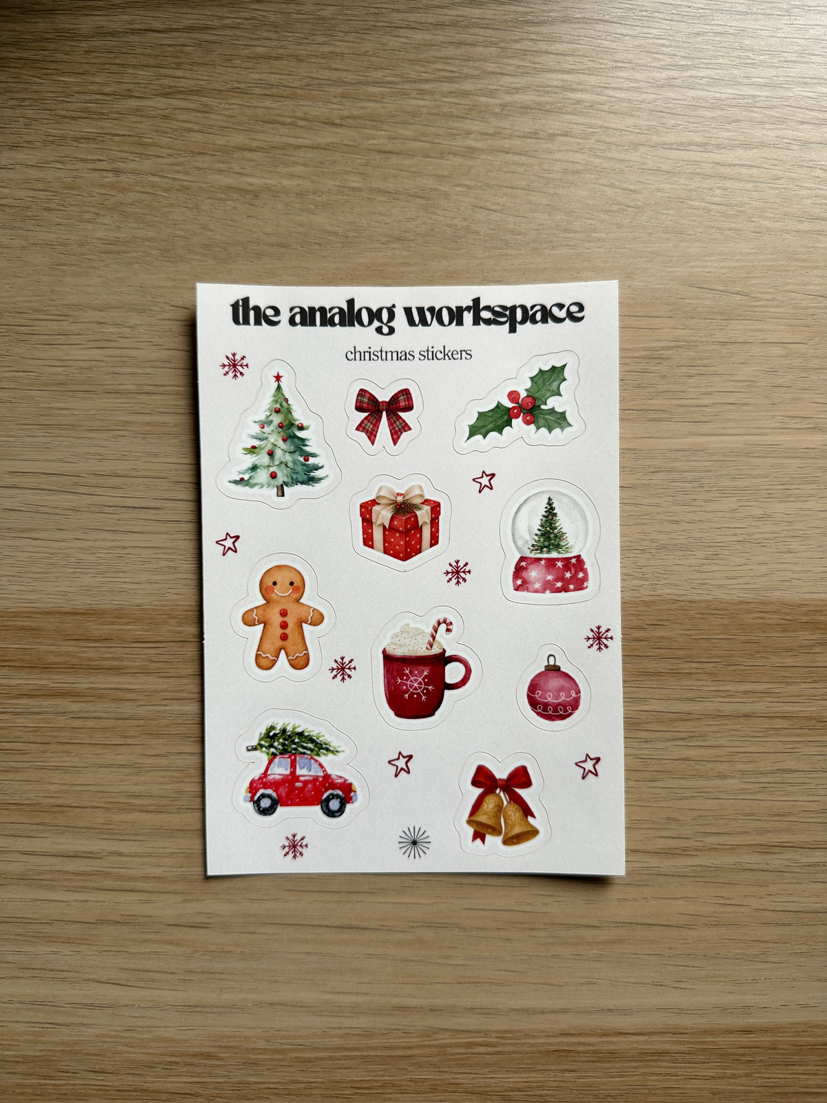 The Analog Workspace Christmas Stickers