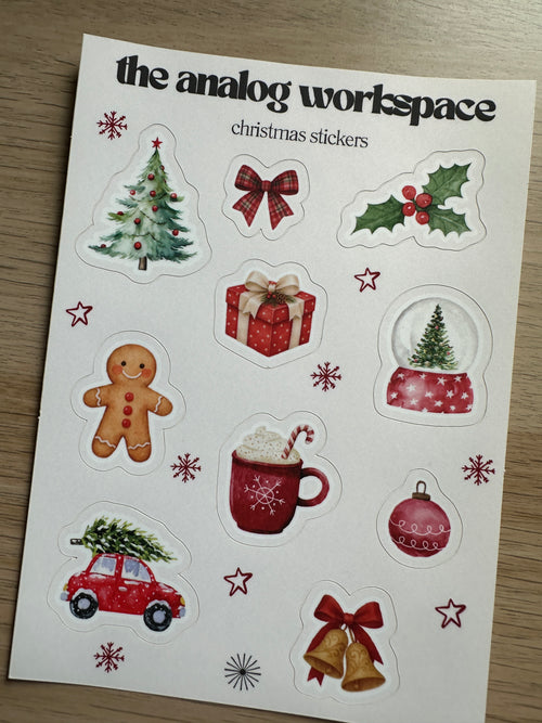 The Analog Workspace Christmas Stickers