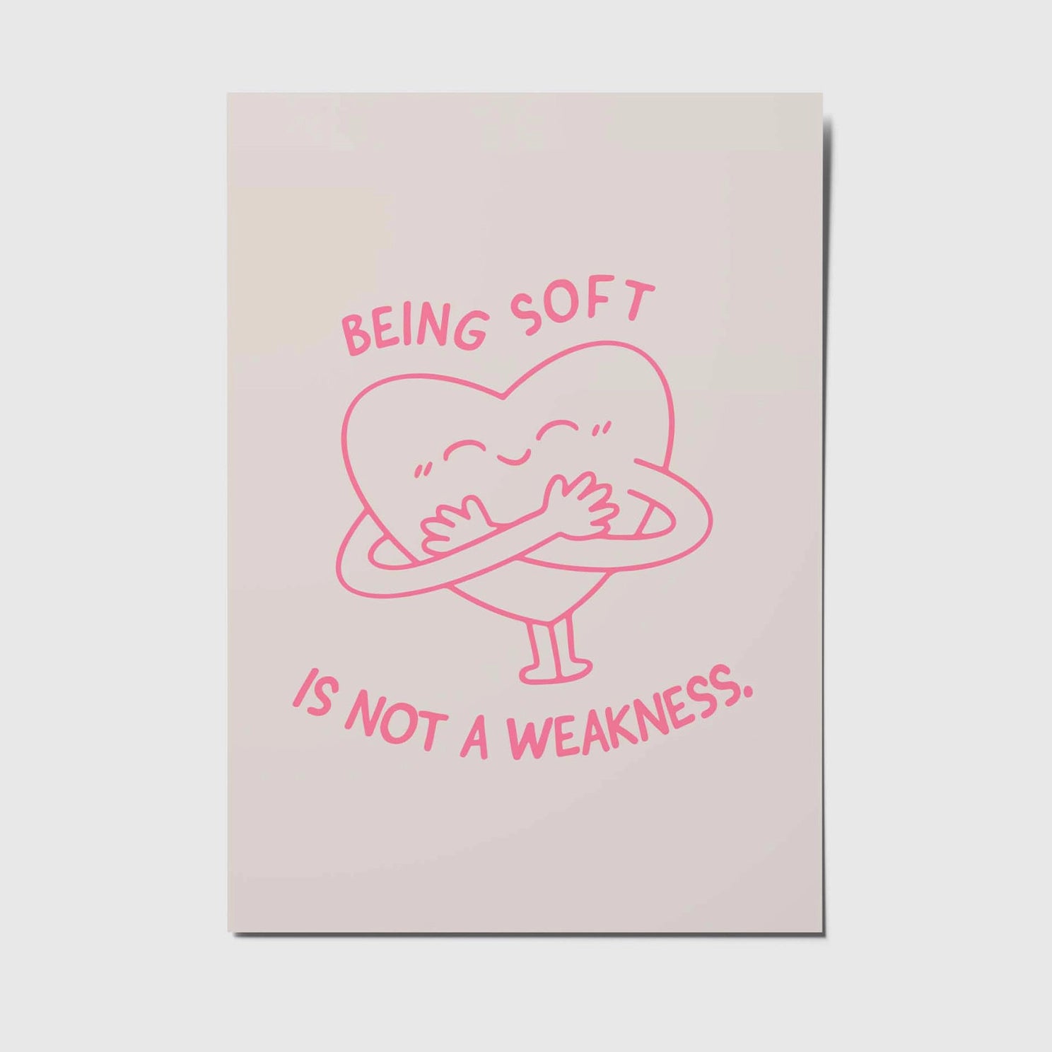 Postkarte Being Soft