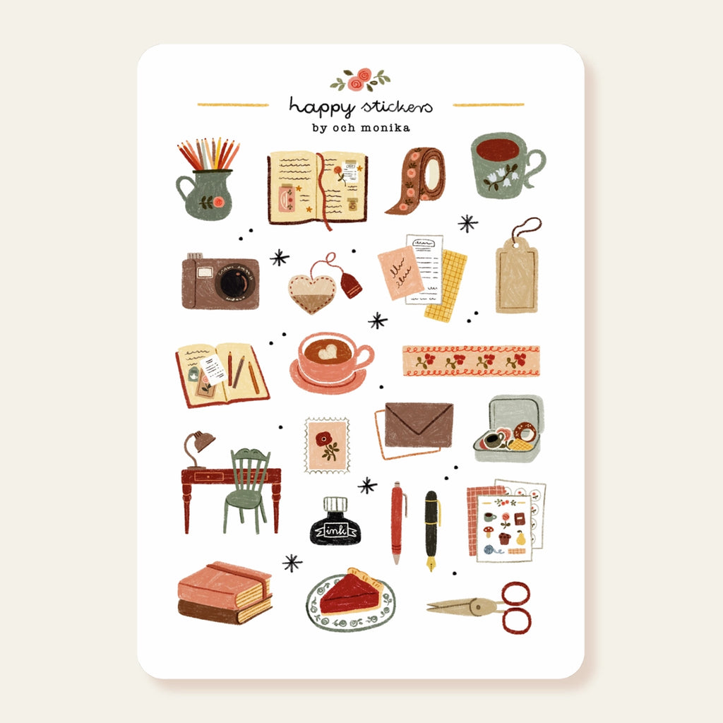 Stickers Cozy Journaling