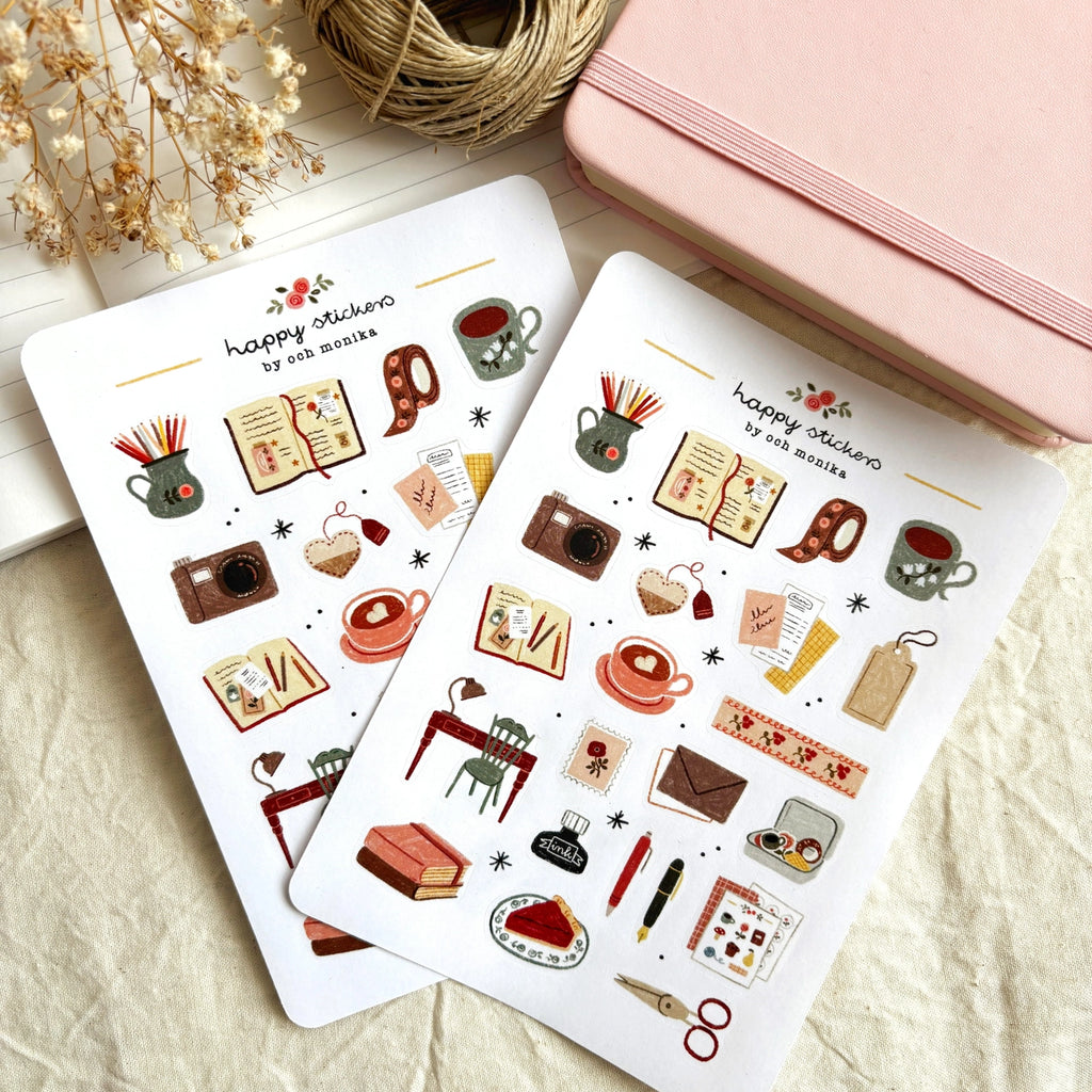 Stickers Cozy Journaling