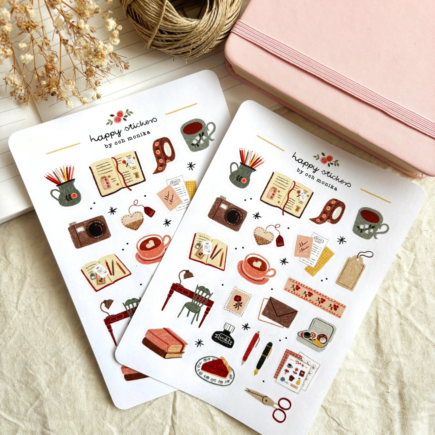 Stickers Cozy Journaling