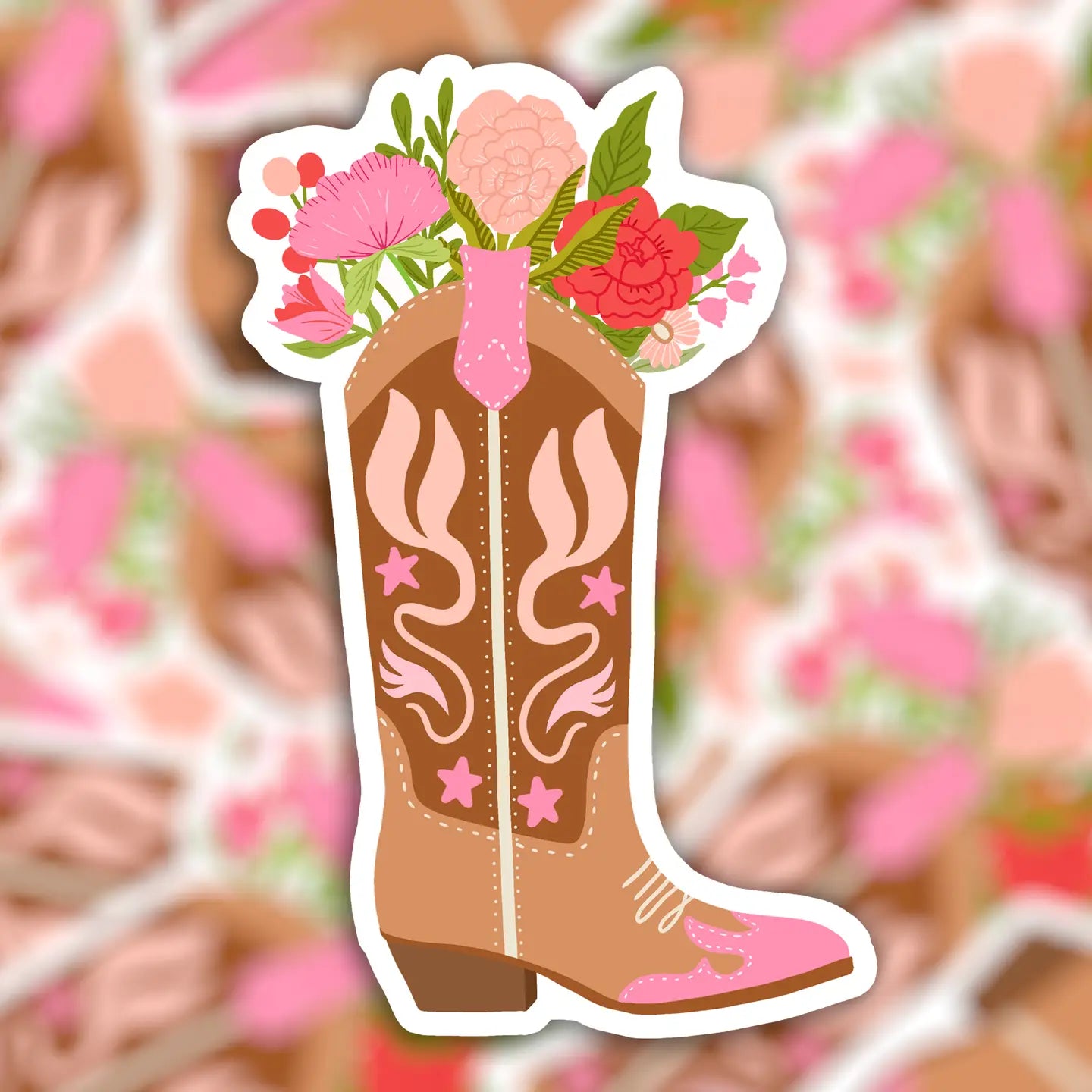 Sticker Cowboy-Stiefel