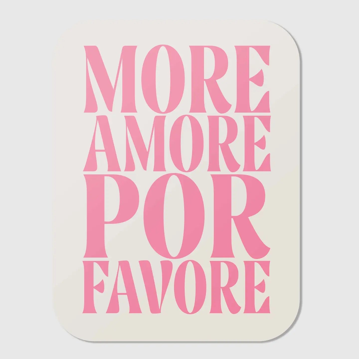 Sticker More Amore Por Favore