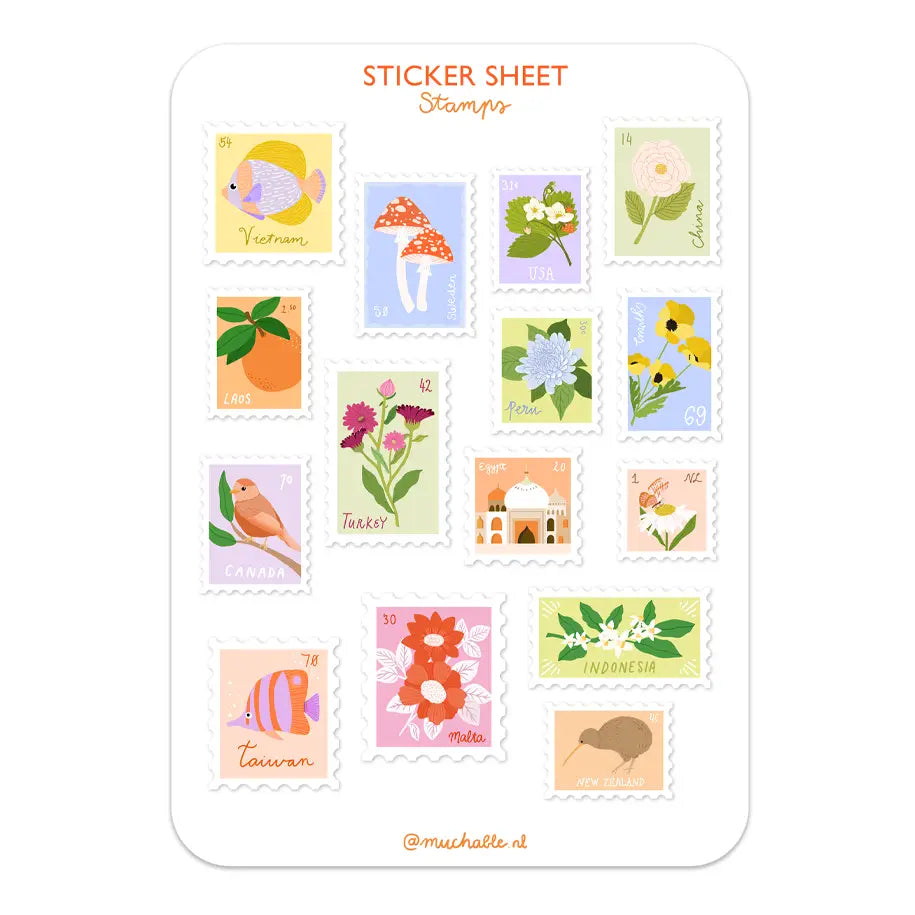 Sticker Briefmarken