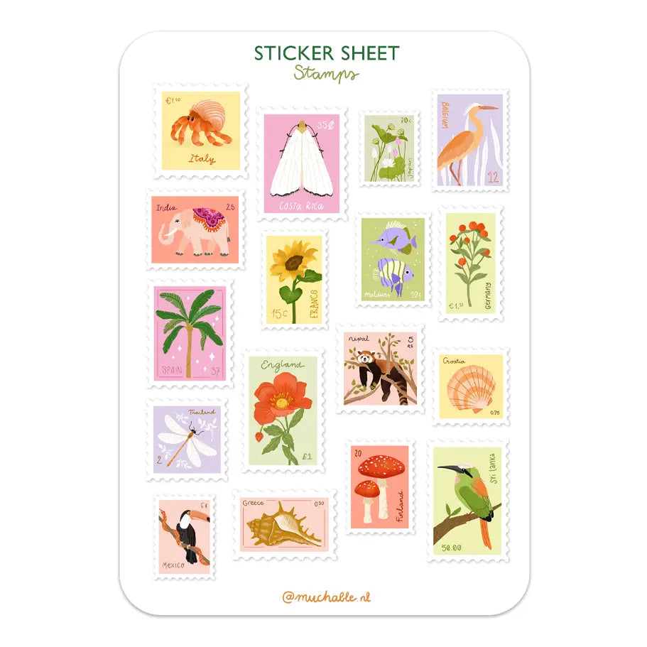 Sticker Briefmarken