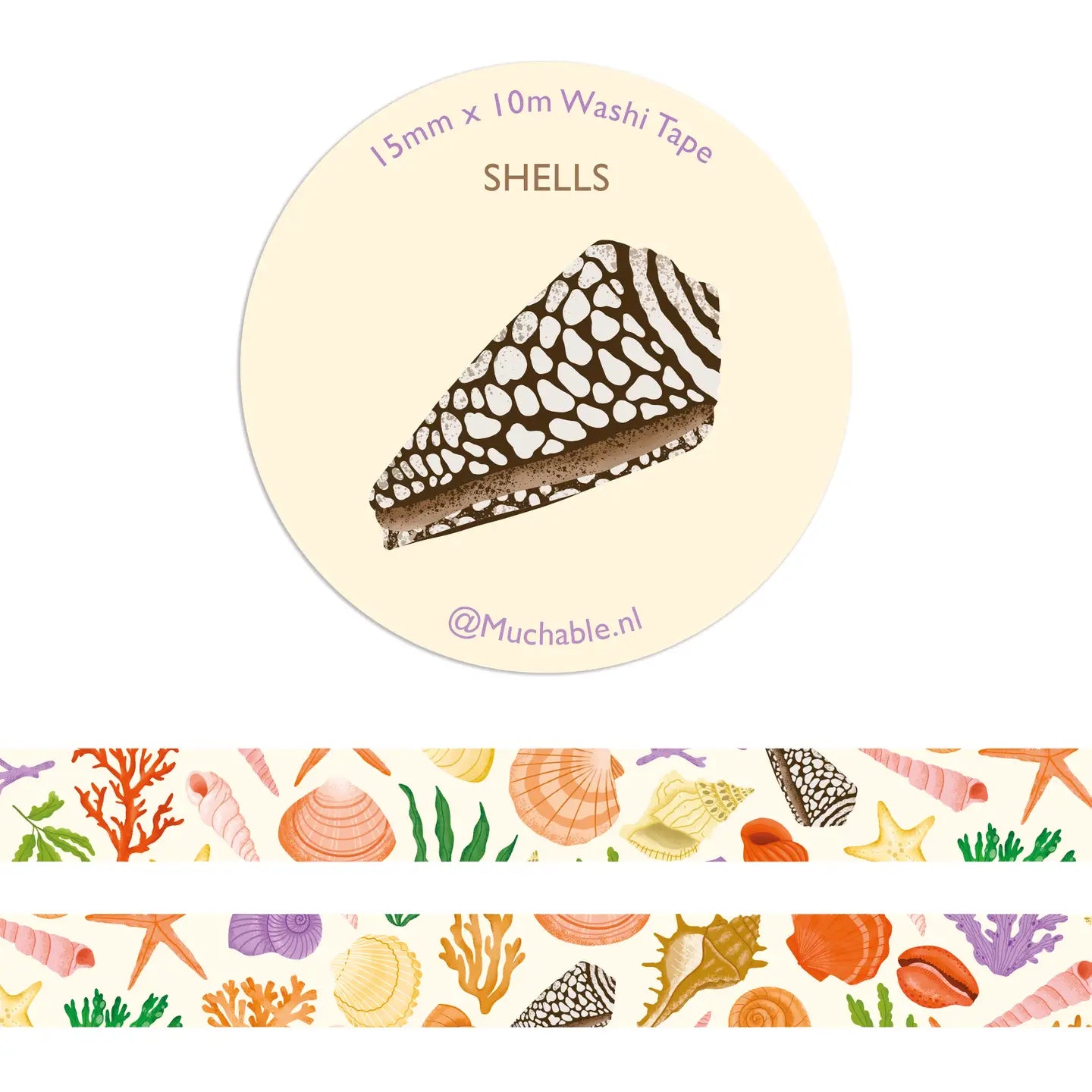 Washi Tape Muscheln